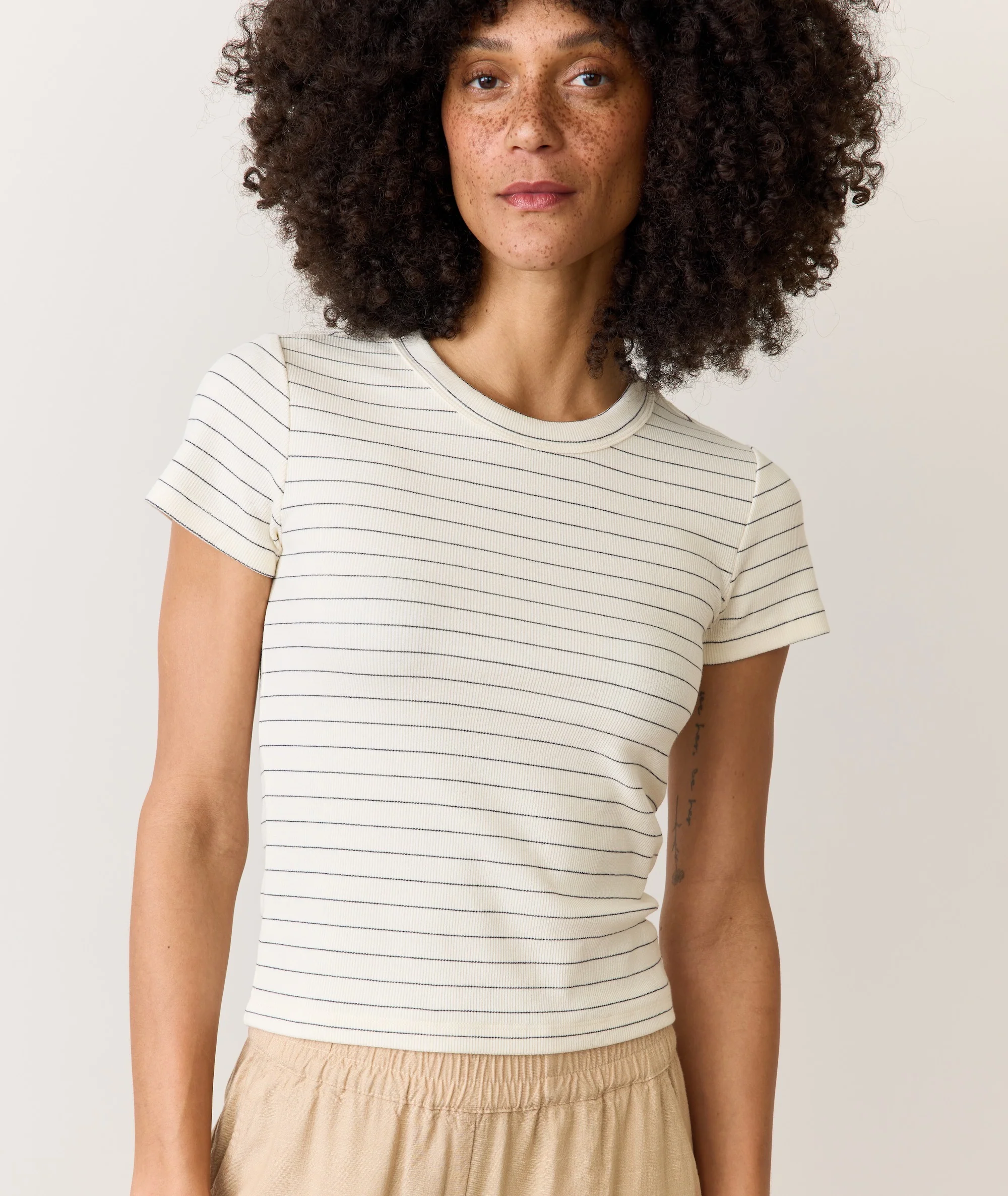 Lexi Rib Sun-In Crew Tee